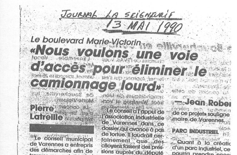 Journal La seigneurie - 13 mai 1990
