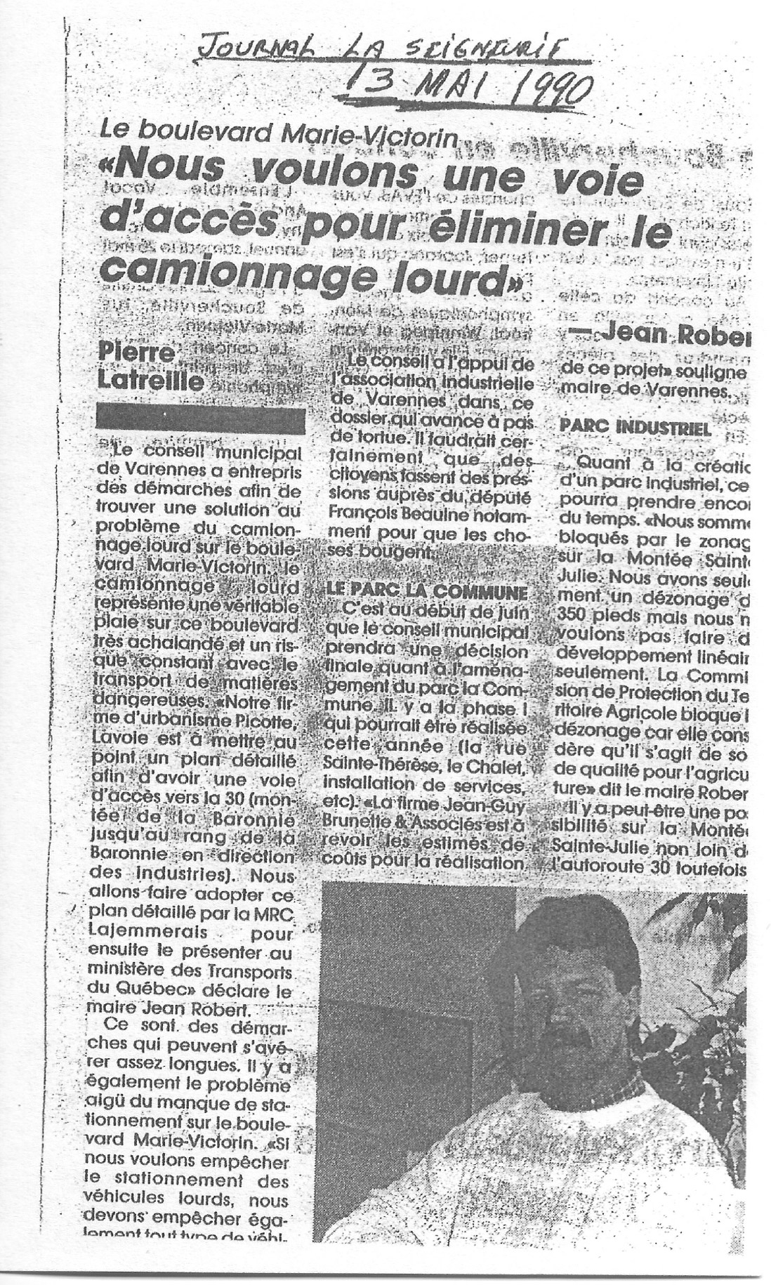 Journal La seigneurie - 13 mai 1990